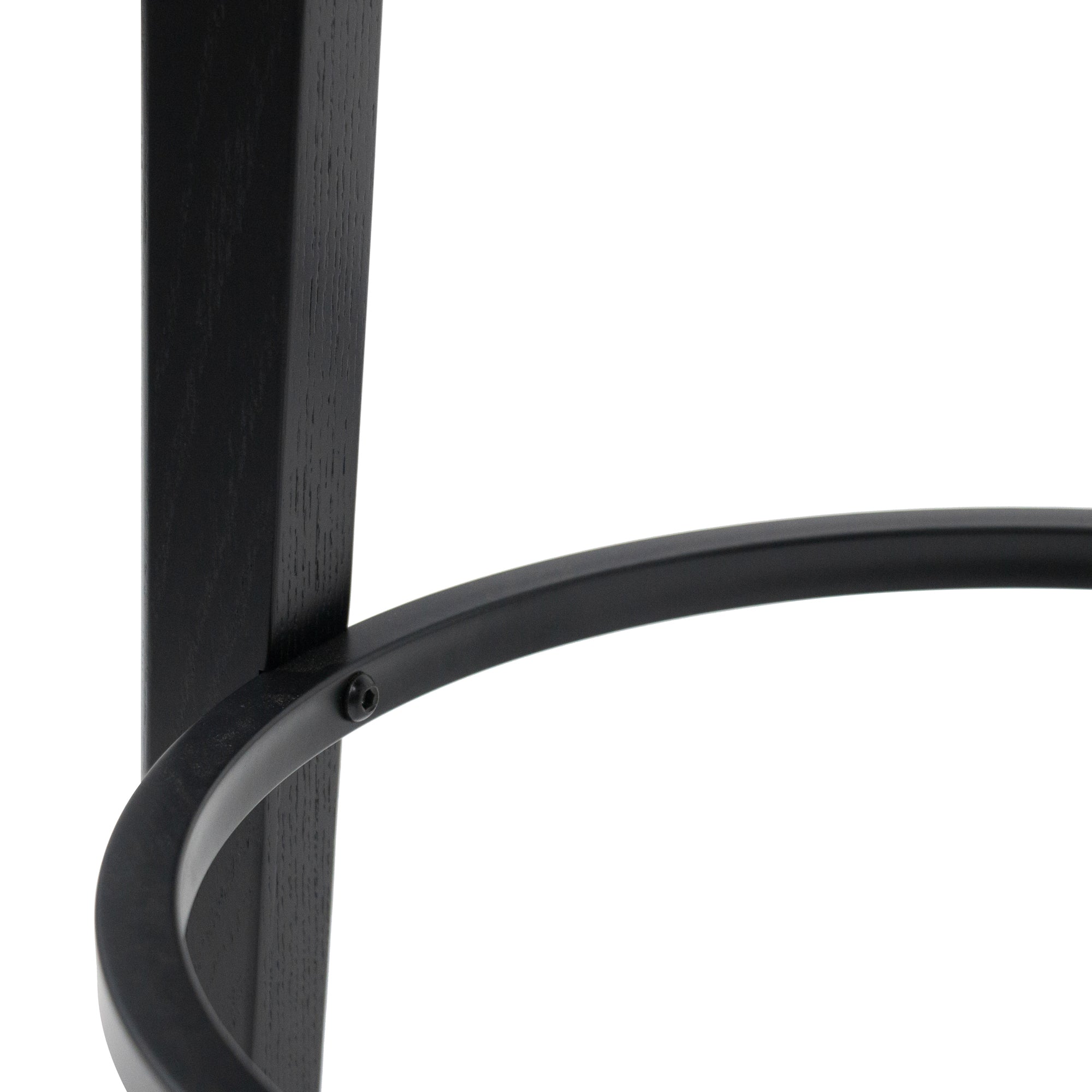65cm Solid wood Amalfi Bar Stool - Full Black - Last one