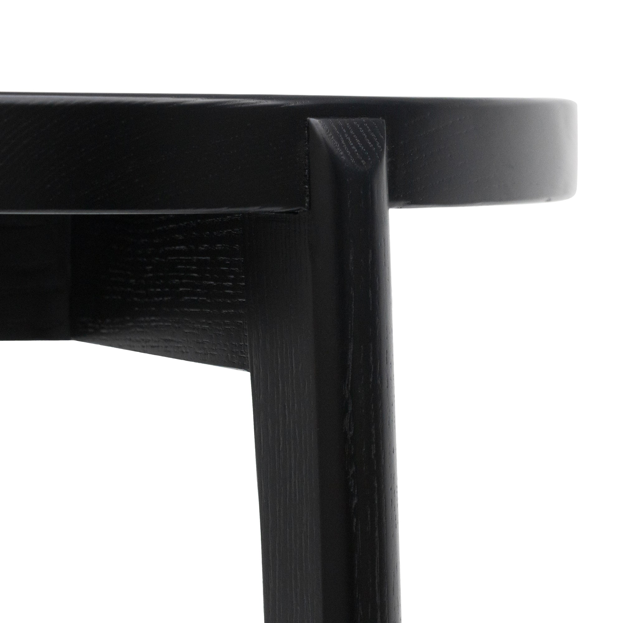 65cm Solid wood Amalfi Bar Stool - Full Black - Last one