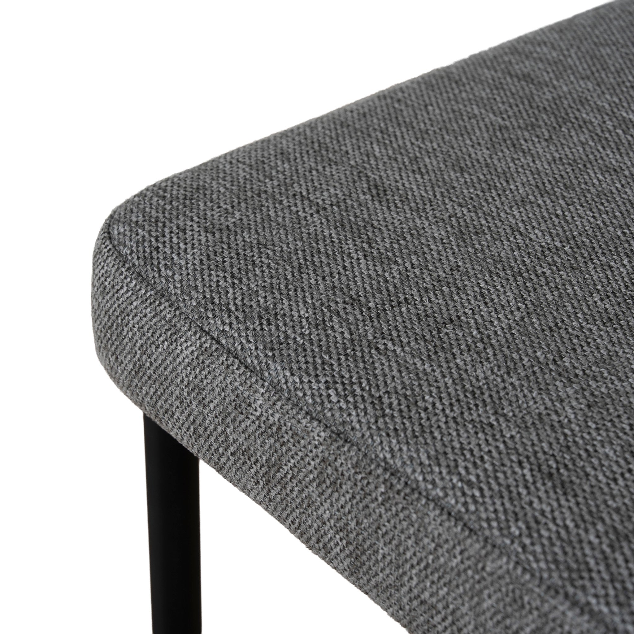 65cm Fabric Amalfi Bar Stool - Spec Smoke Grey (Set of 2)