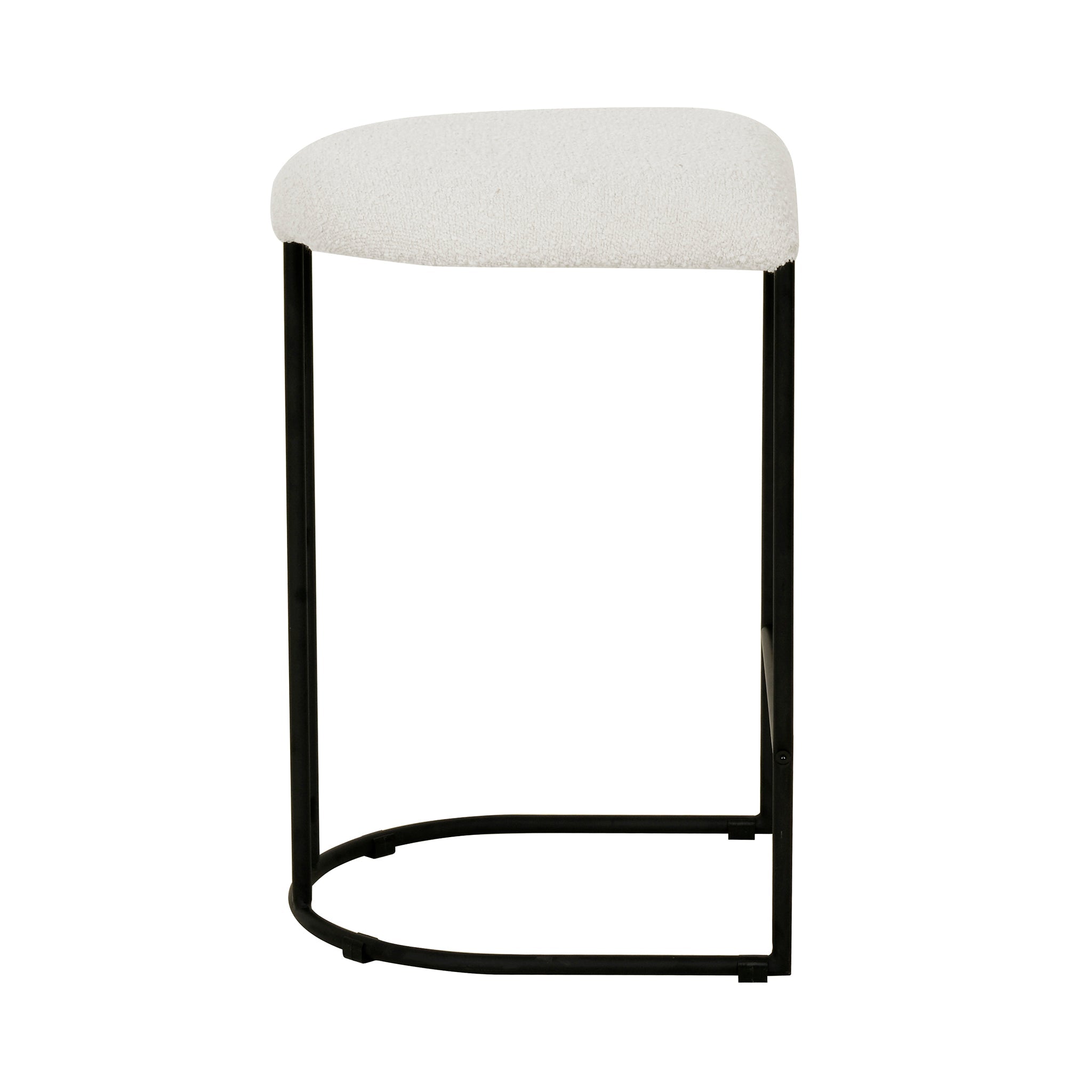 65cm Amalfi Bar Stool - Cottage White Boucle (Set of 2)