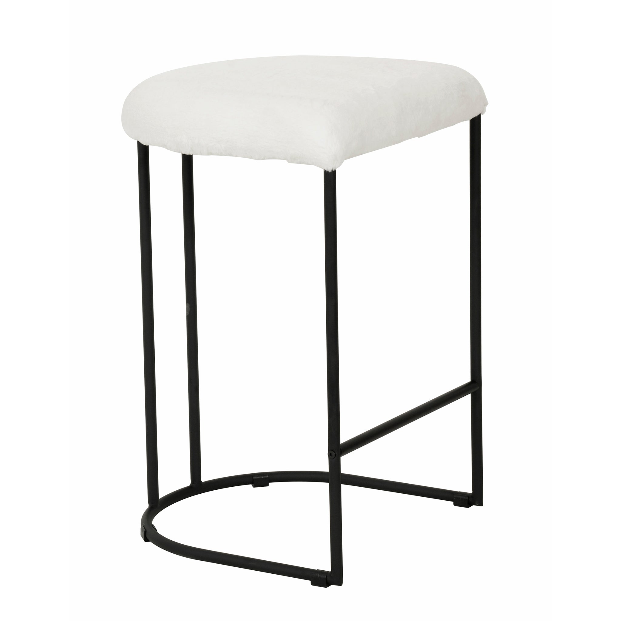 65cm Amalfi Bar Stool - Cloud Fur (Set of 2)