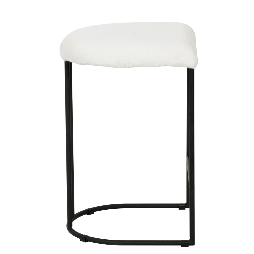 65cm Amalfi Bar Stool - Cloud Fur (Set of 2)