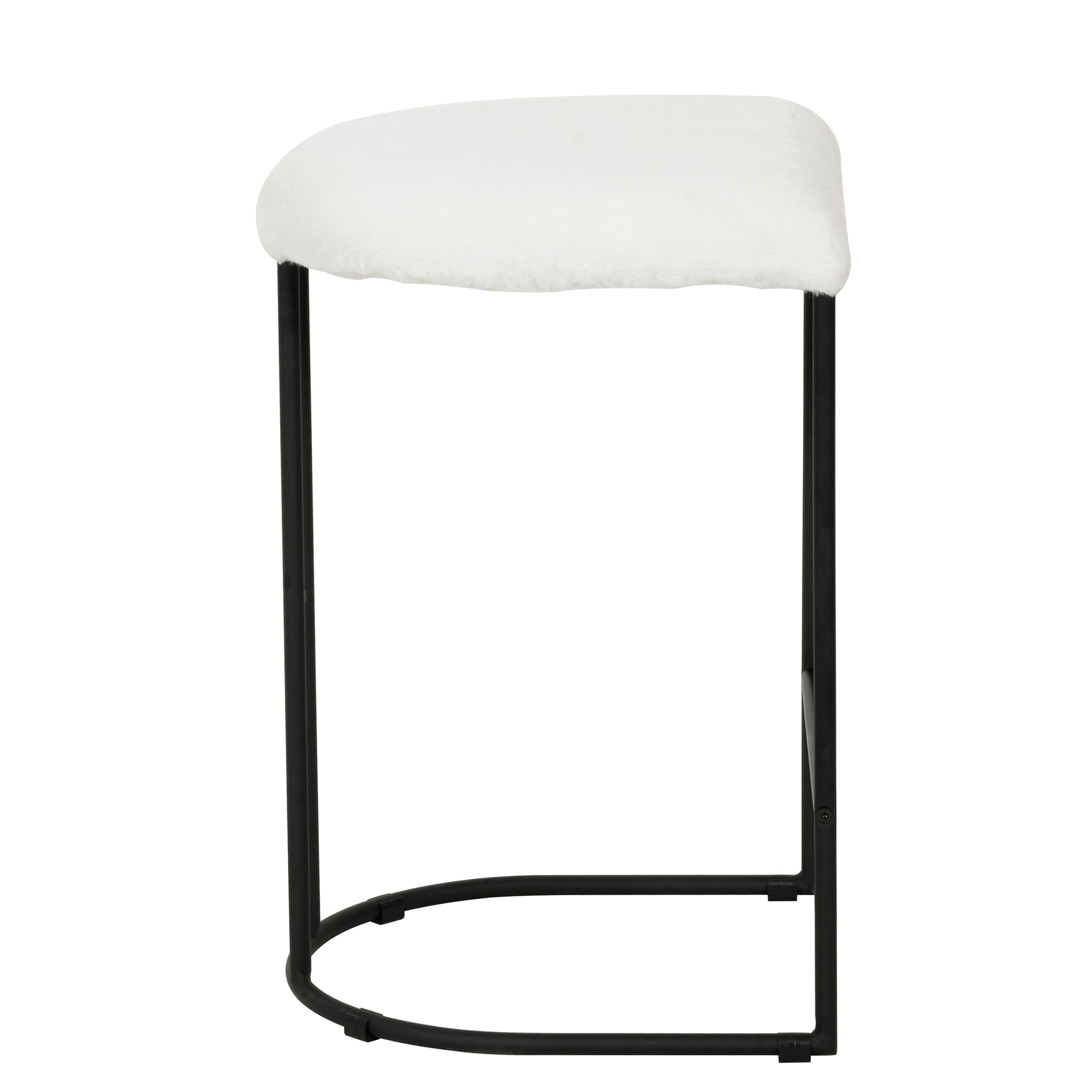65cm Amalfi Bar Stool - Cloud Fur (Set of 2)