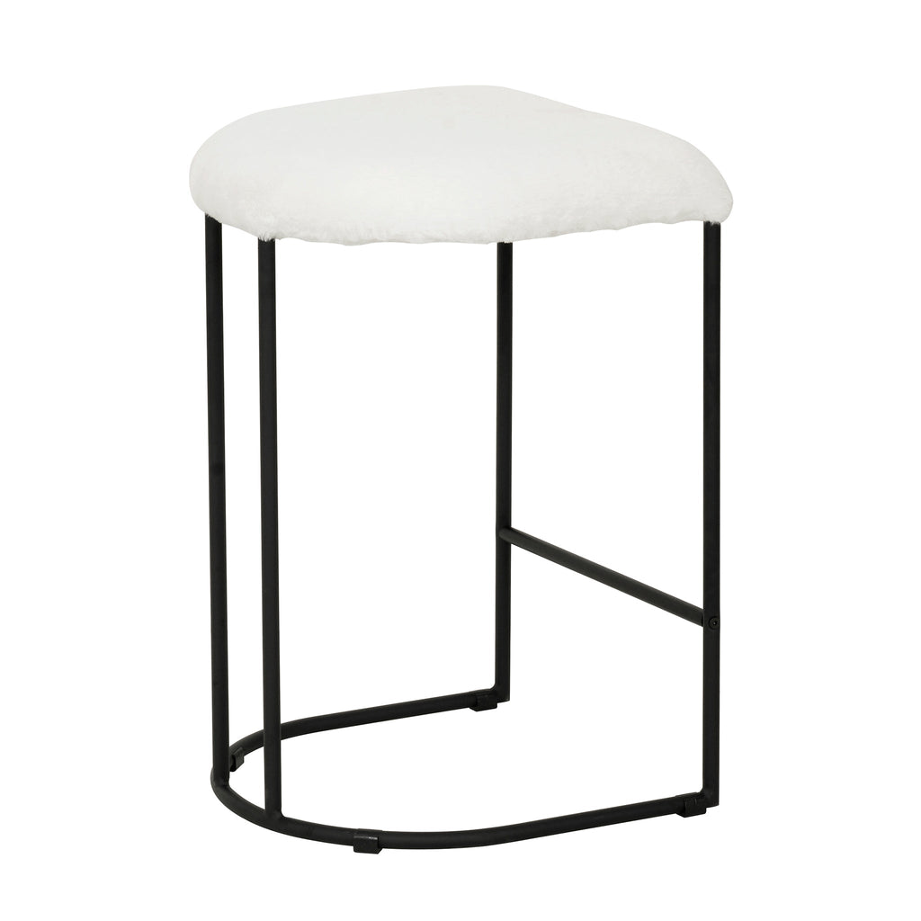 65cm Amalfi Bar Stool - Cloud Fur (Set of 2)