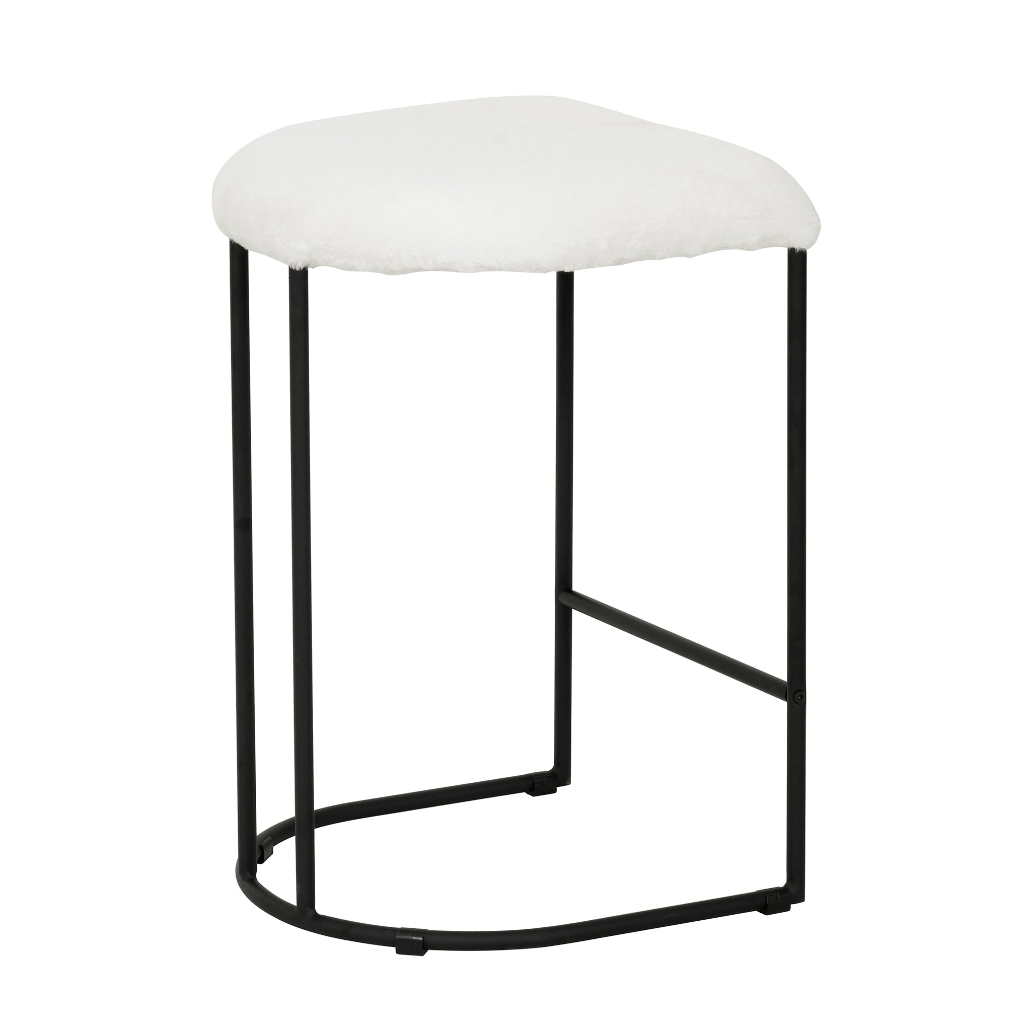65cm Amalfi Bar Stool - Cloud Fur (Set of 2)