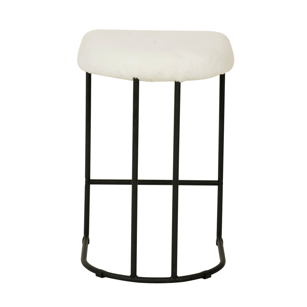 65cm Amalfi Bar Stool - Cloud Fur (Set of 2)