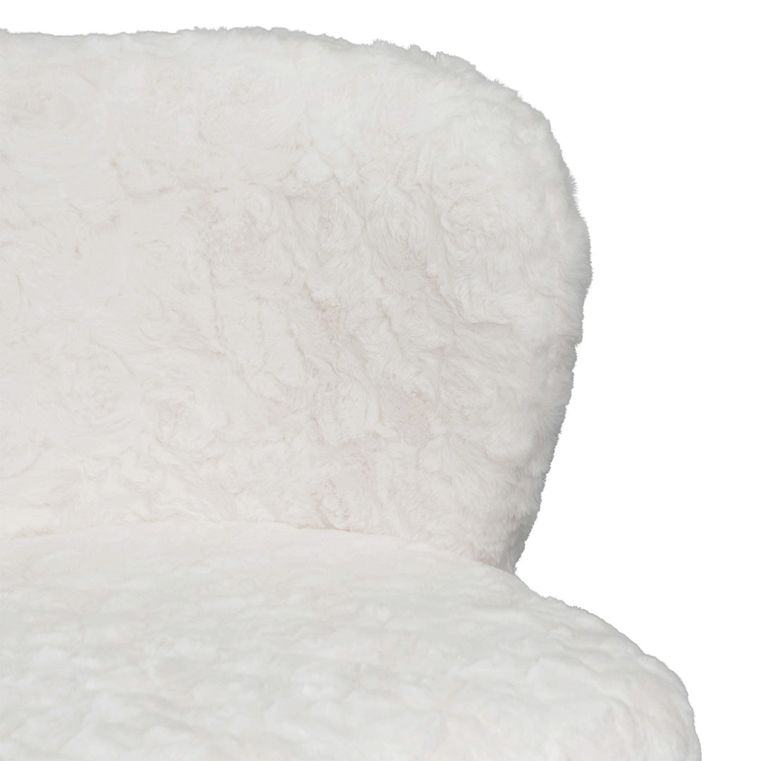 65cm Fabric Amalfi Bar Stool - Cloud Fur (Set of 2)
