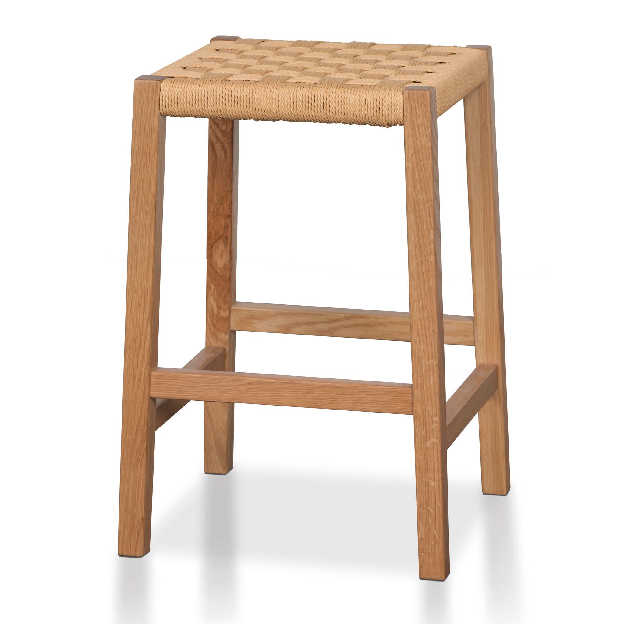 65cm Rattan Amalfi Bar Stool - Natural