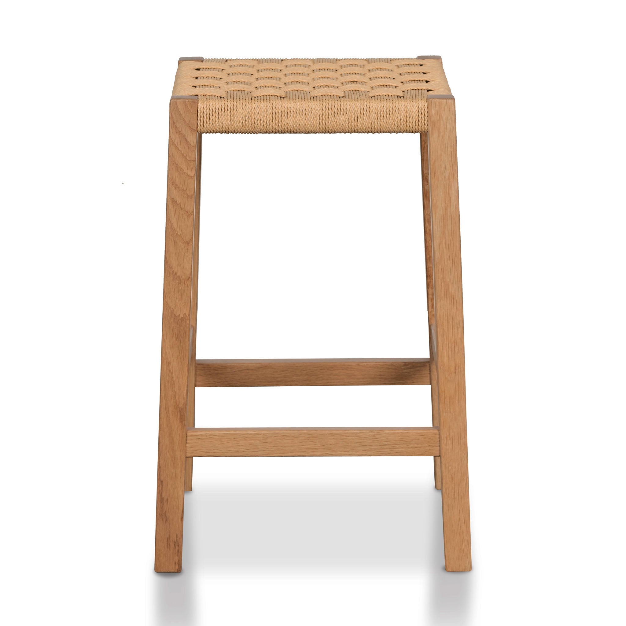 65cm Rattan Amalfi Bar Stool - Natural