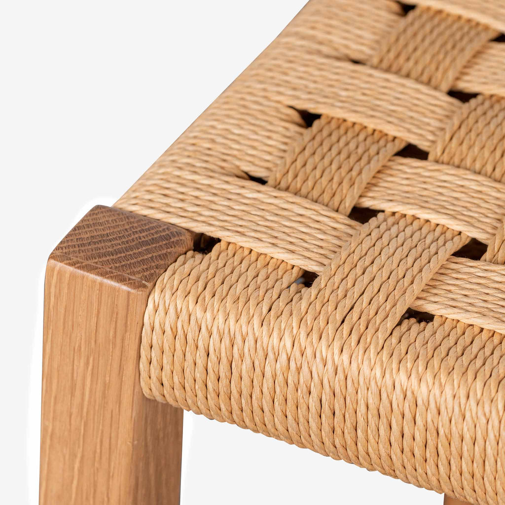 65cm Rattan Amalfi Bar Stool - Natural