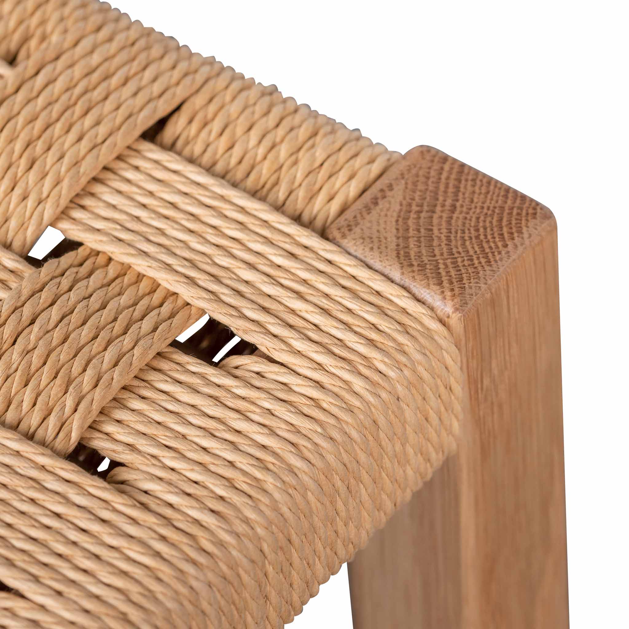 65cm Rattan Amalfi Bar Stool - Natural