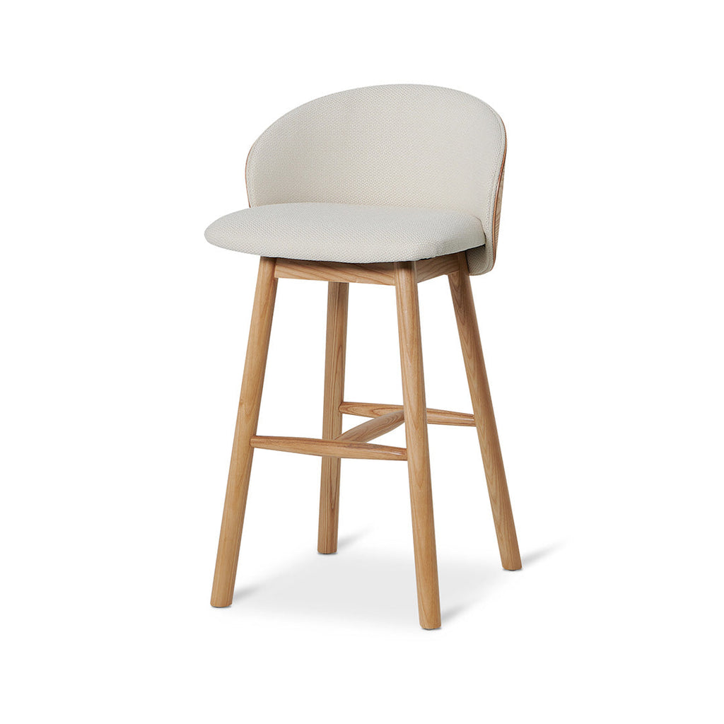 65cm Natural Amalfi Bar Stool - Beige