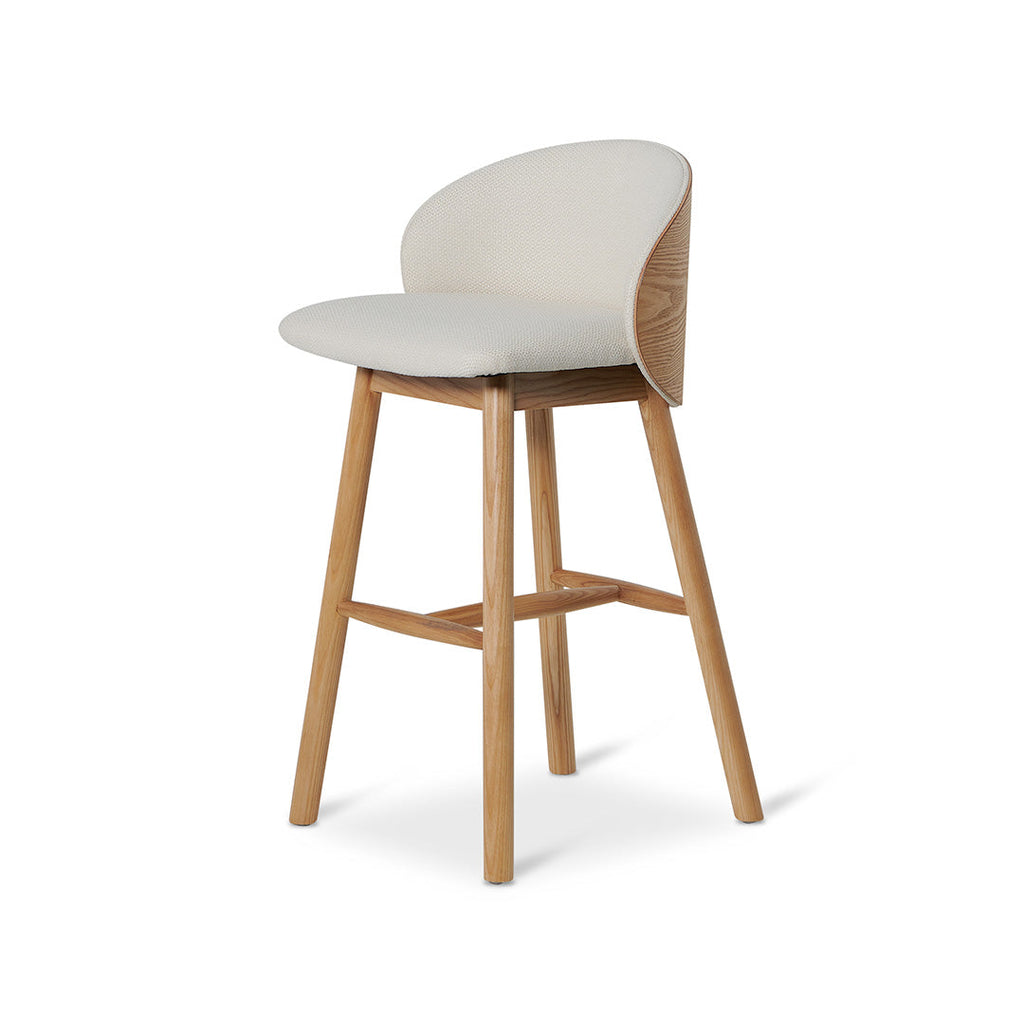 65cm Natural Amalfi Bar Stool - Beige
