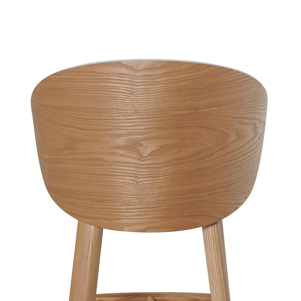 65cm Natural Amalfi Bar Stool - Beige