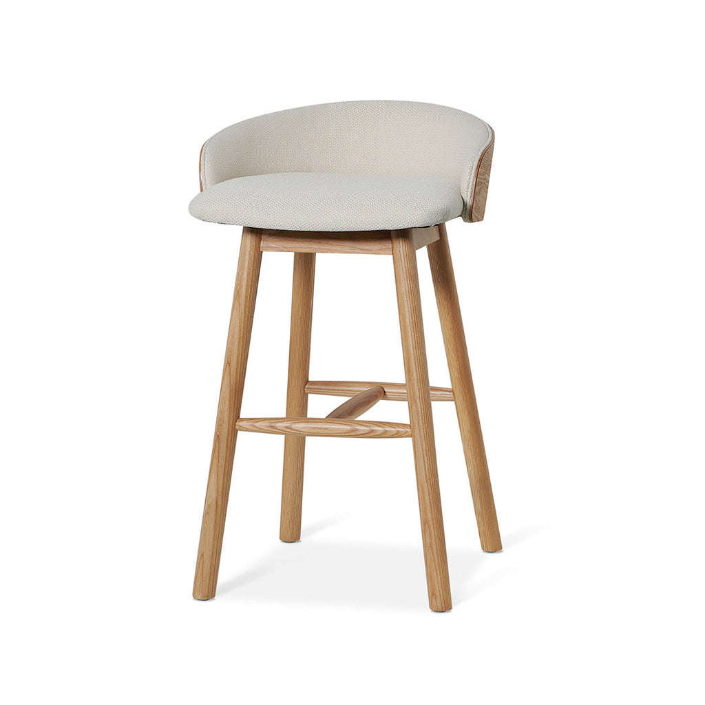 65cm Natural Amalfi Bar Stool - Beige