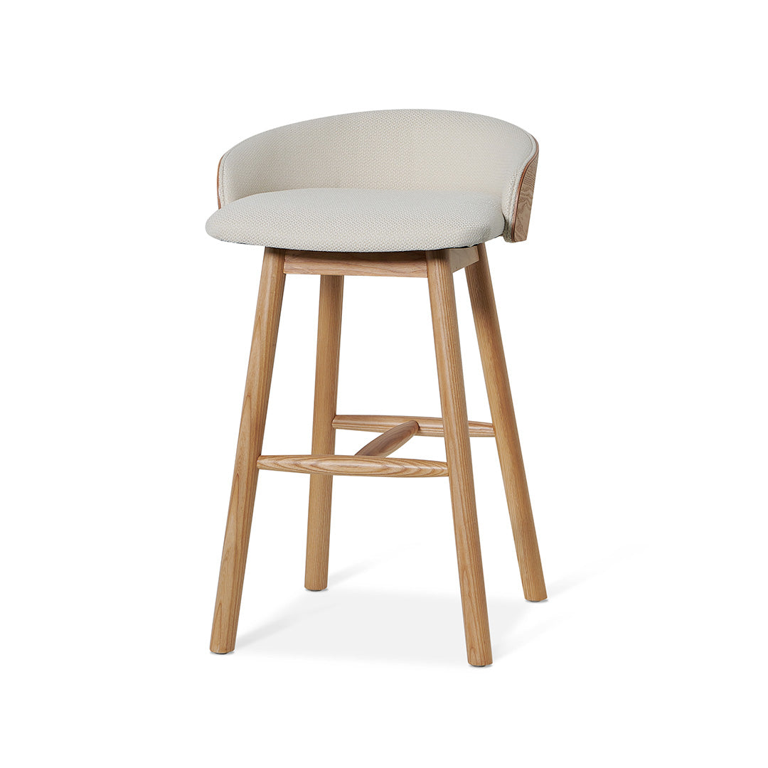 65cm Natural Amalfi Bar Stool - Beige