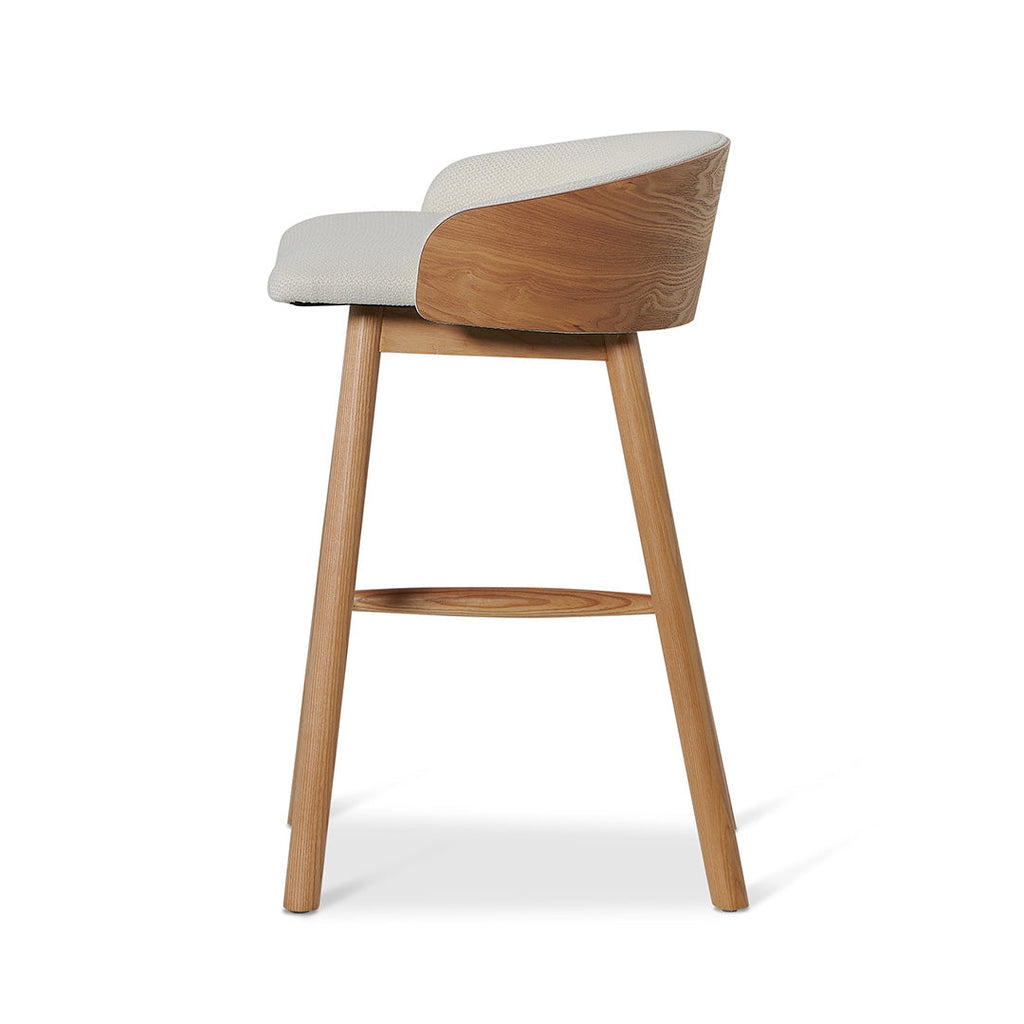 65cm Natural Amalfi Bar Stool - Beige