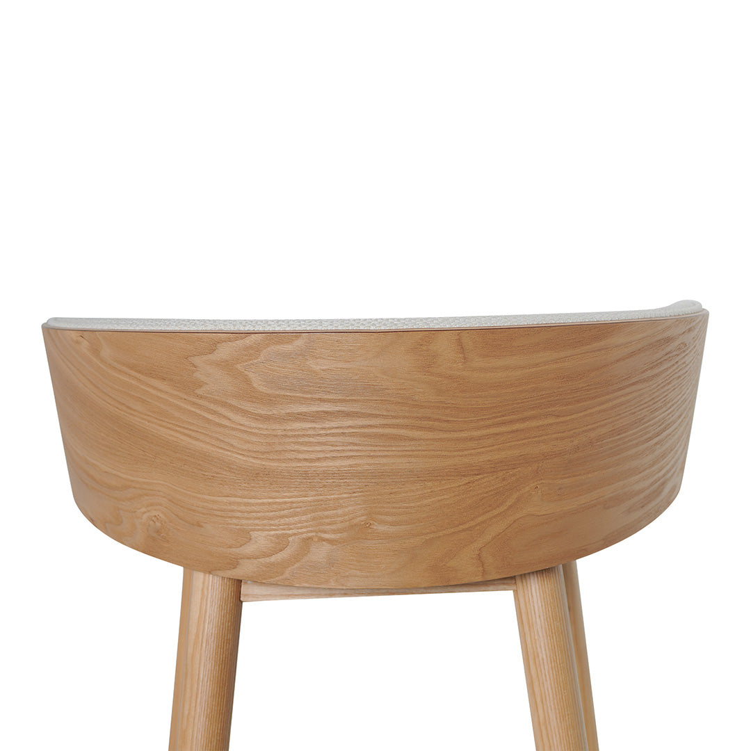 65cm Natural Amalfi Bar Stool - Beige