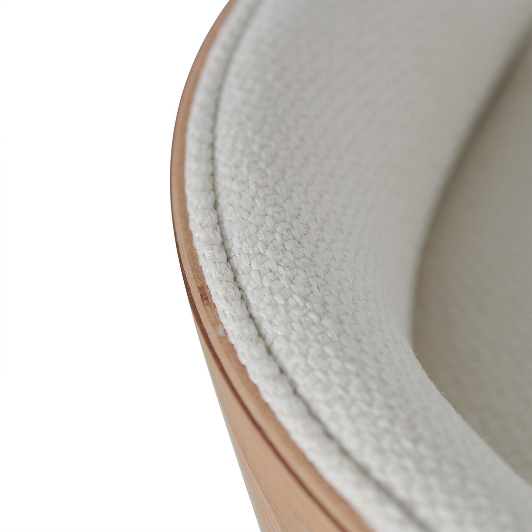 65cm Natural Amalfi Bar Stool - Beige