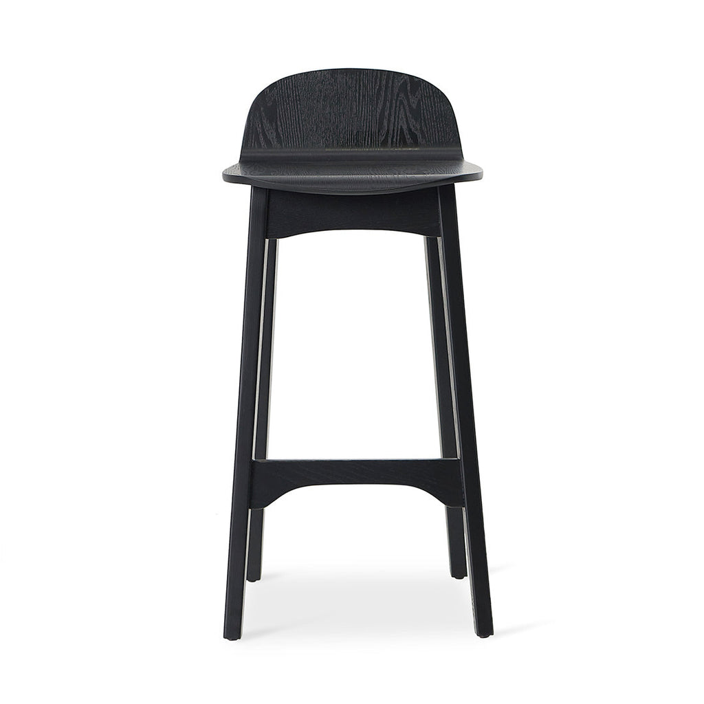 65cm Amalfi Bar Stool - Full Black