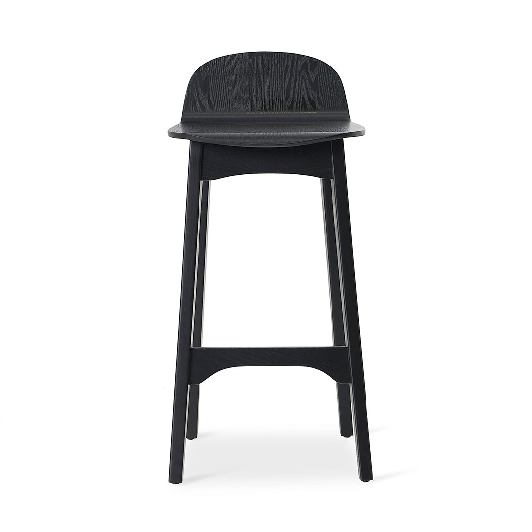 65cm Amalfi Bar Stool - Full Black