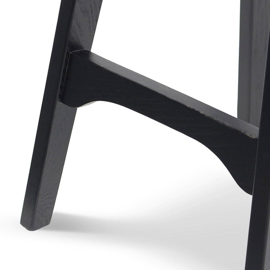 65cm Amalfi Bar Stool - Full Black