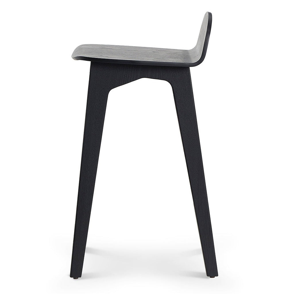 65cm Amalfi Bar Stool - Full Black