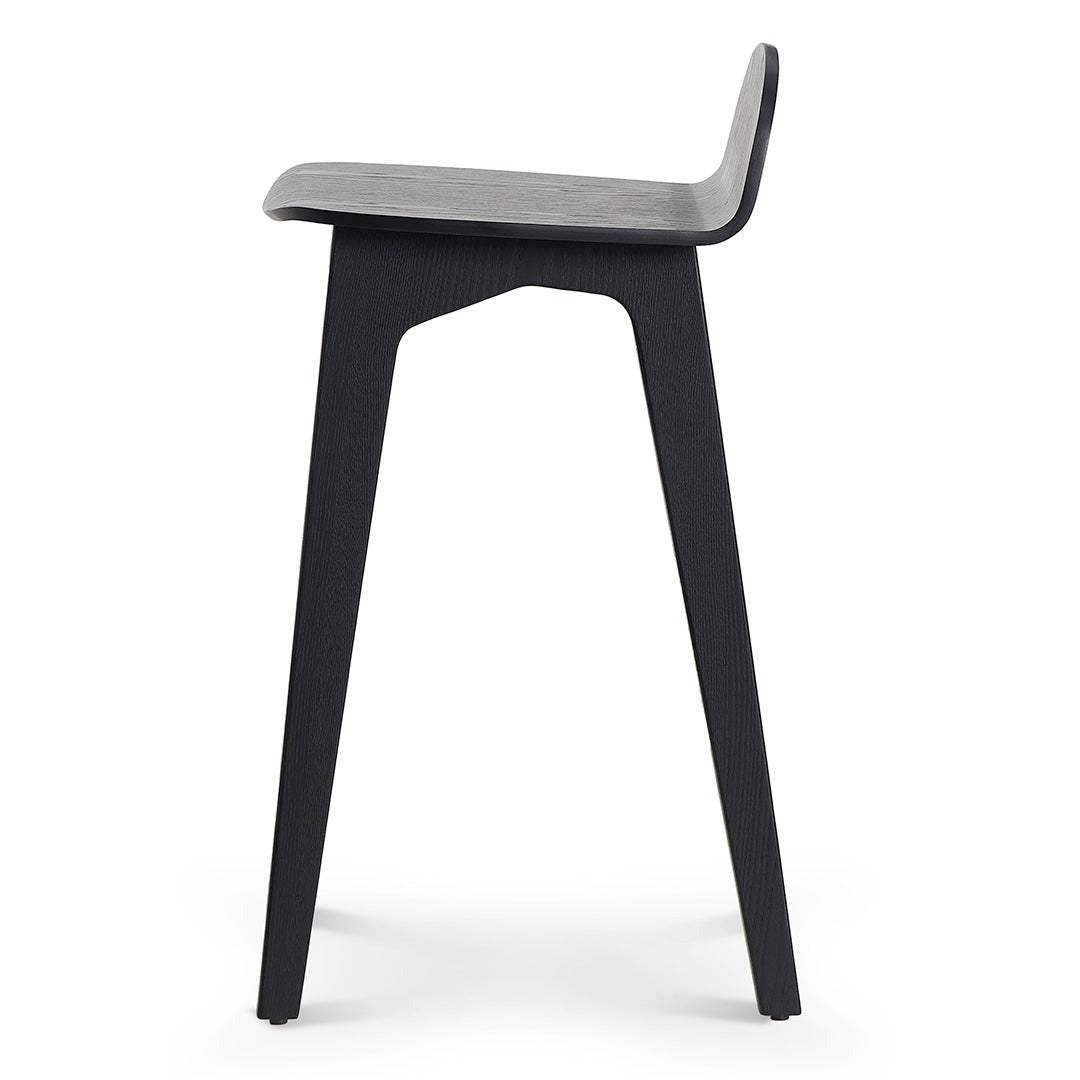 65cm Amalfi Bar Stool - Full Black