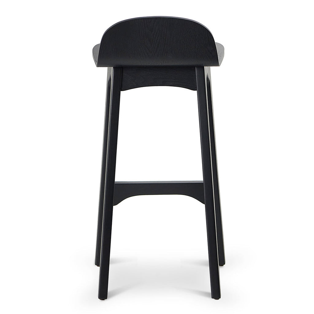 65cm Amalfi Bar Stool - Full Black