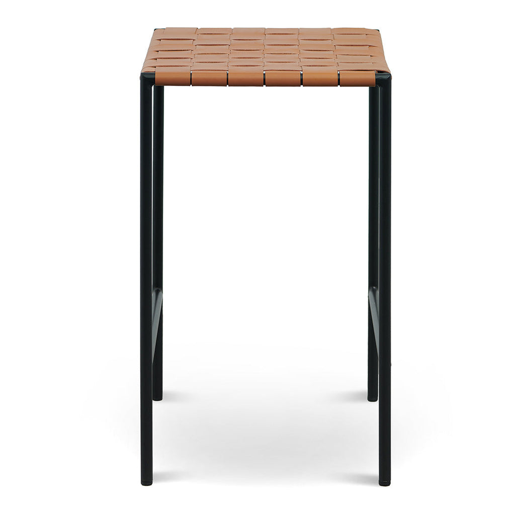 Black Frame Amalfi Bar Stool - Tan (Set of 2)