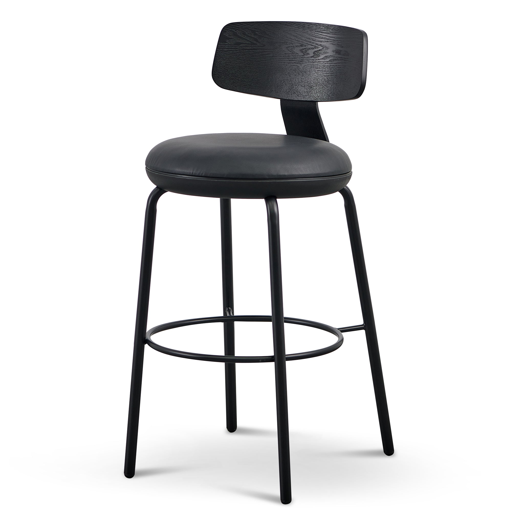 Amalfi Bar Stool - Full Black