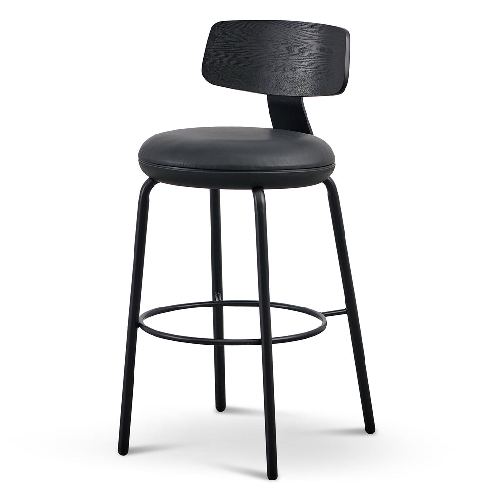 Amalfi Bar Stool - Full Black