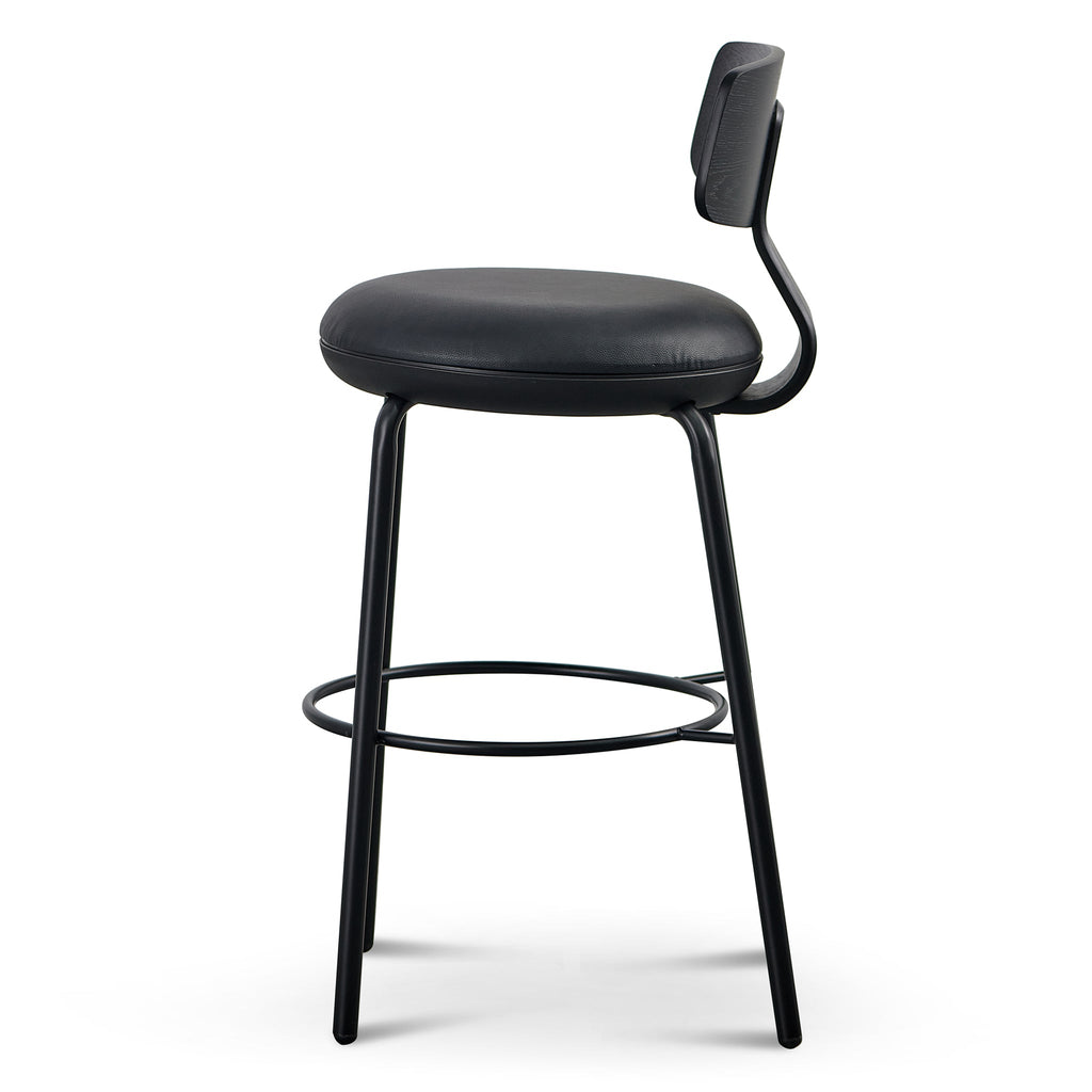 Amalfi Bar Stool - Full Black