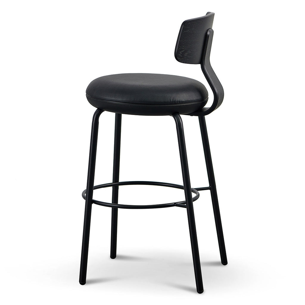 Amalfi Bar Stool - Full Black