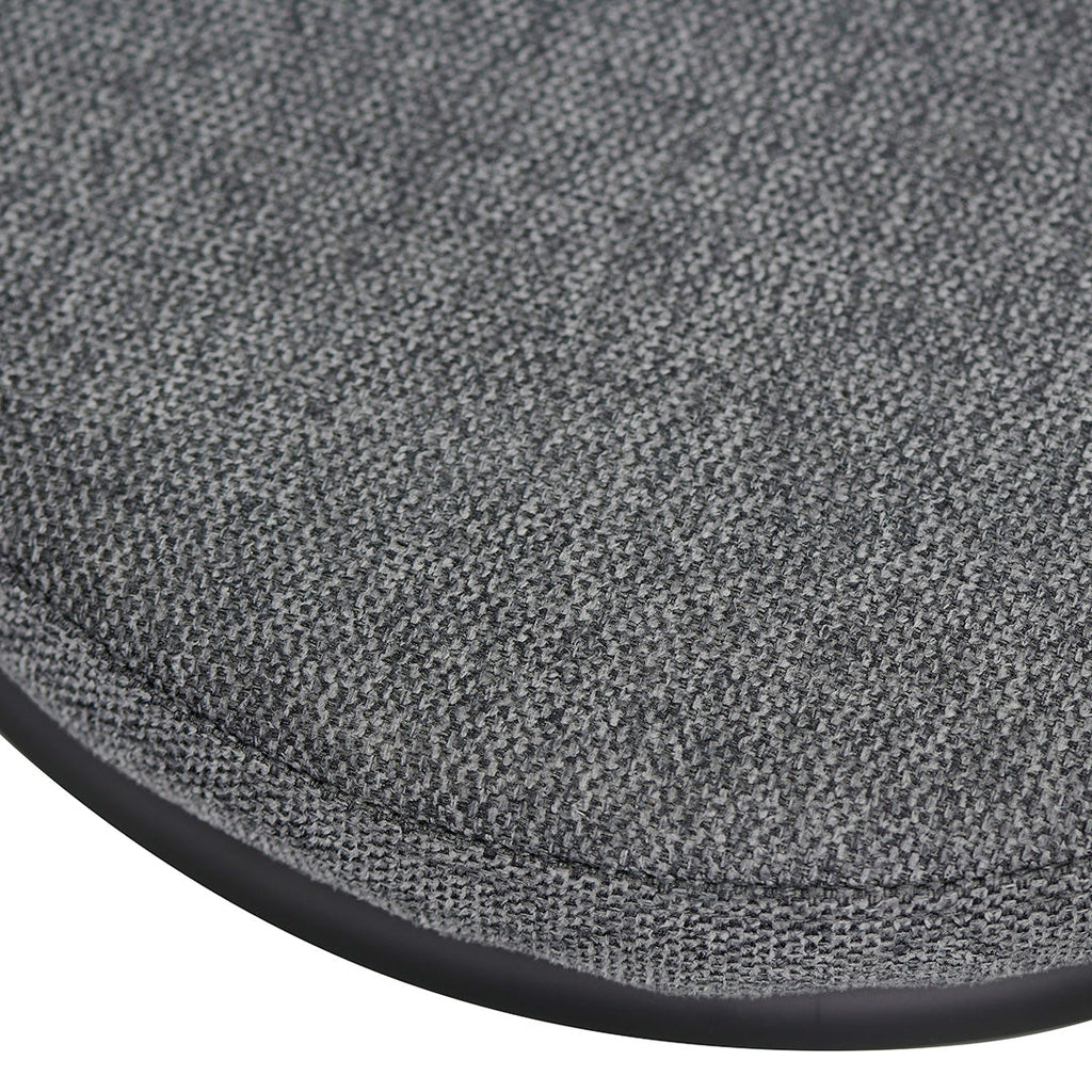 65cm Fabric Amalfi Bar Stool - Charcoal Grey (Set of 2)