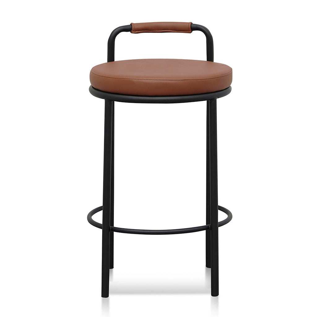 65cm Amalfi Bar Stool - Brown (Set of 2)