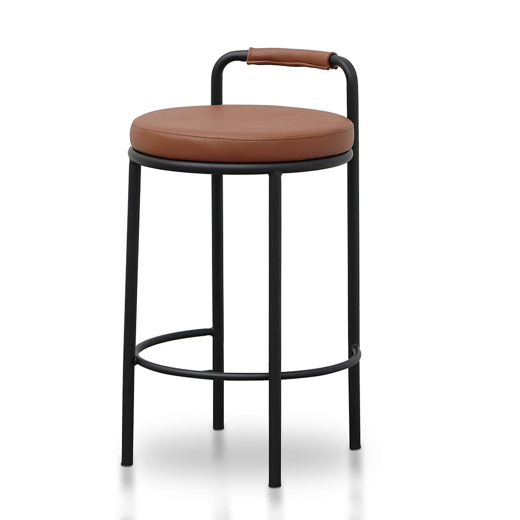65cm Amalfi Bar Stool - Brown (Set of 2)