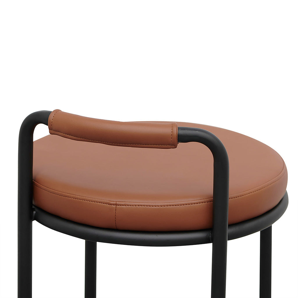 65cm Amalfi Bar Stool - Brown (Set of 2)