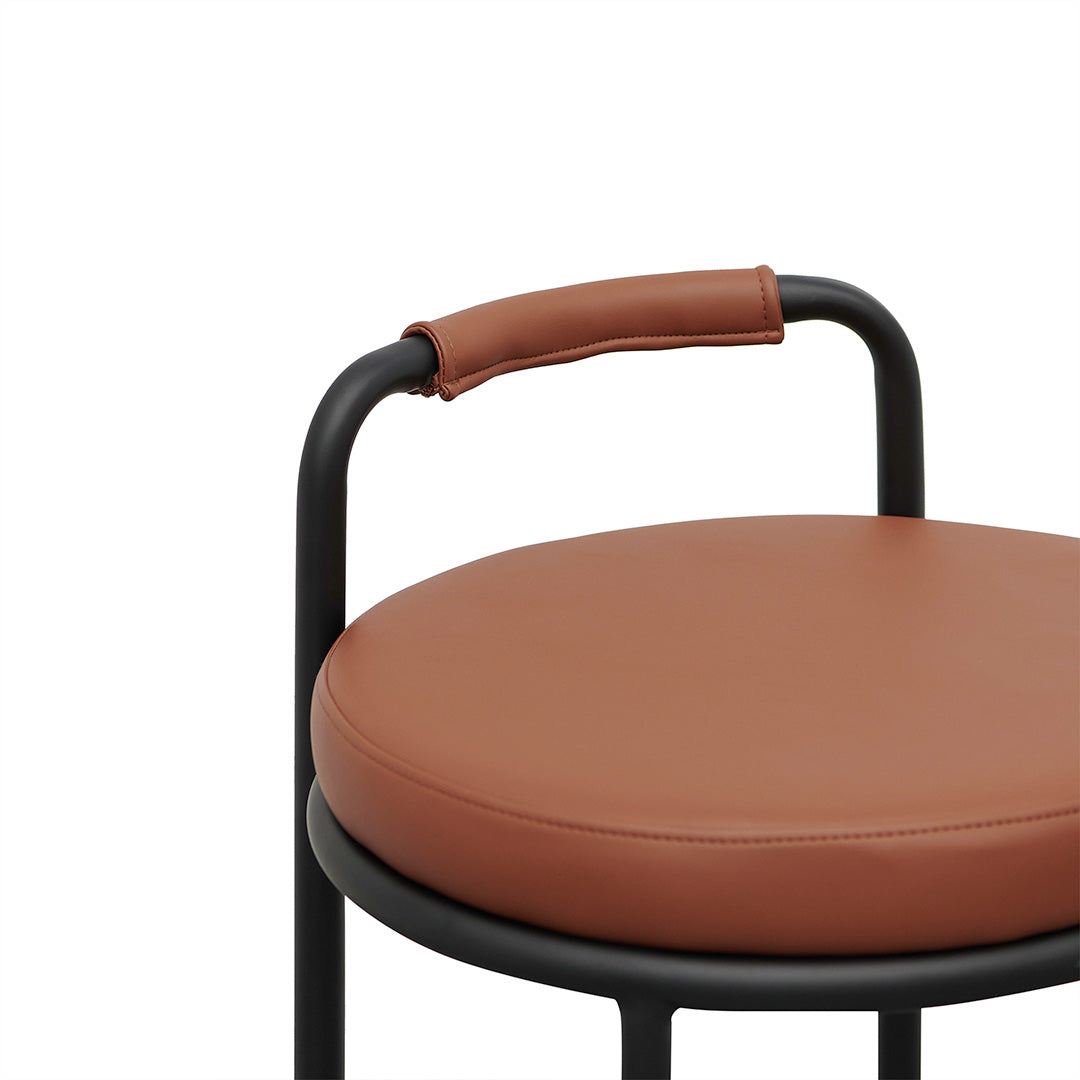 65cm Amalfi Bar Stool - Brown (Set of 2)