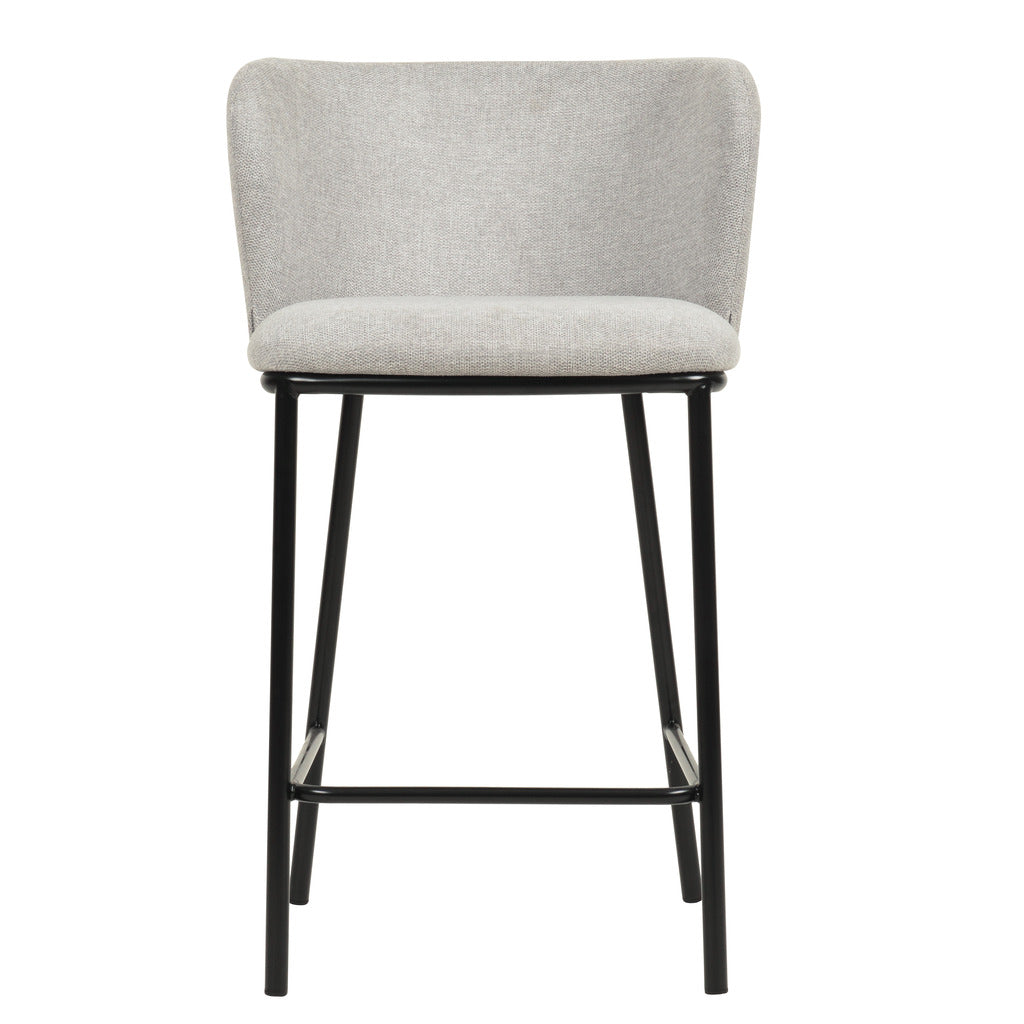 65cm Amalfi Bar Stool - Coastal Light Grey (Set of 2)