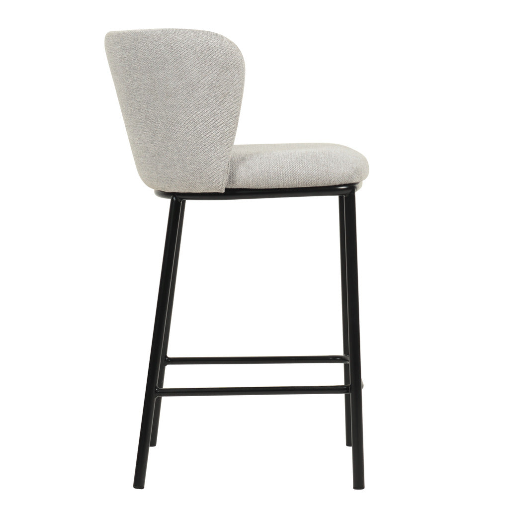 65cm Amalfi Bar Stool - Coastal Light Grey (Set of 2)