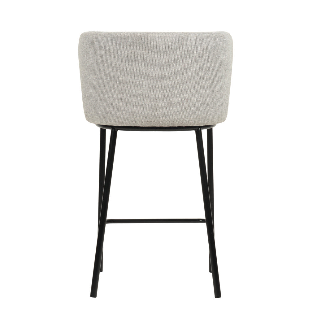 65cm Amalfi Bar Stool - Coastal Light Grey (Set of 2)