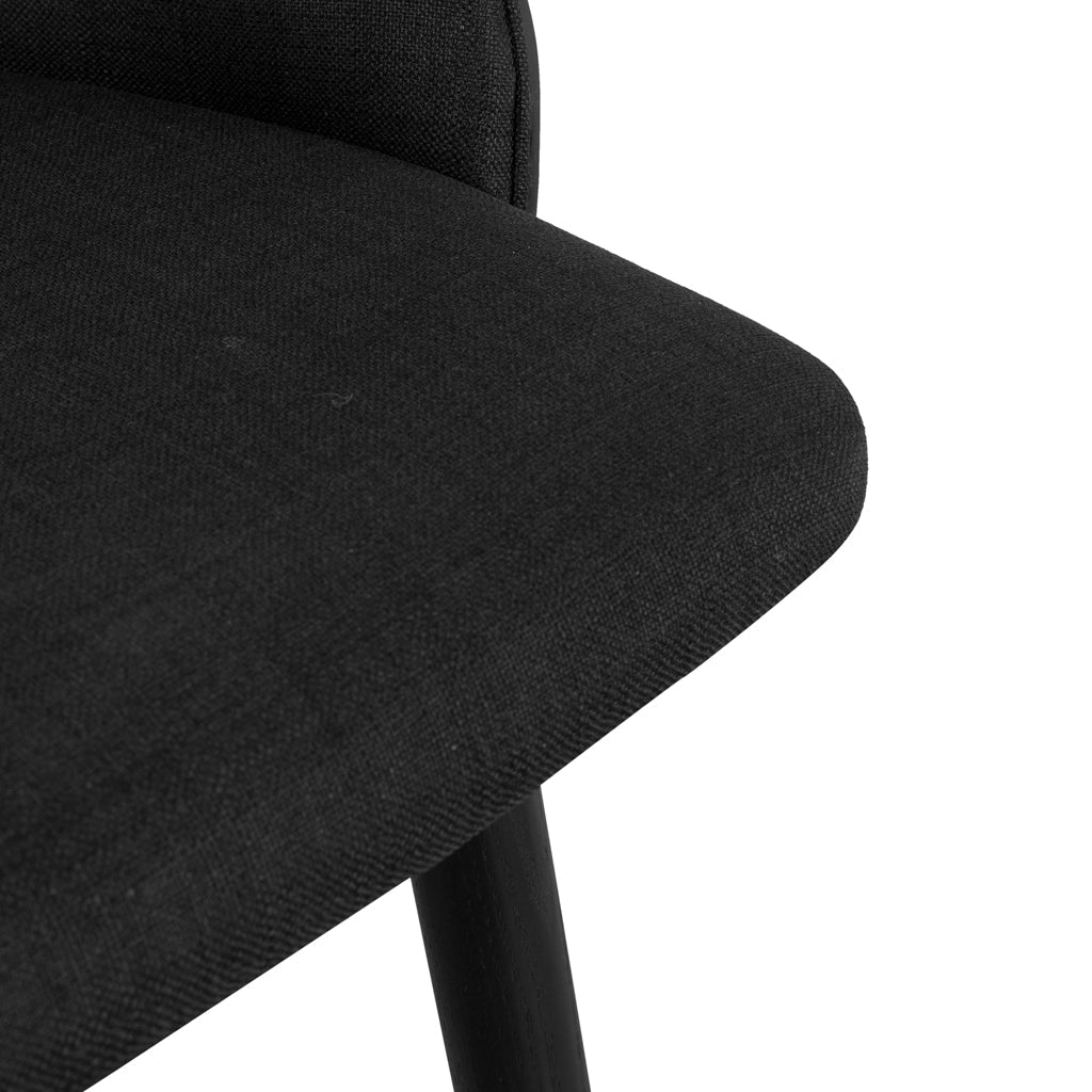 65cm Amalfi Bar Stool - Full Black
