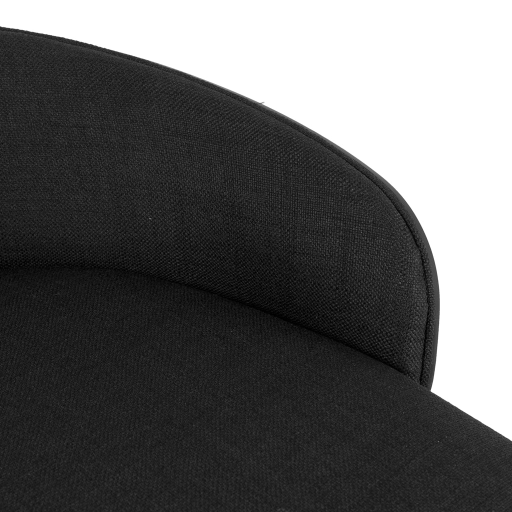 65cm Amalfi Bar Stool - Full Black
