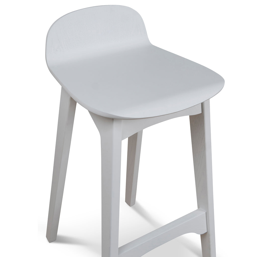 65cm Amalfi Bar Stool - Full White