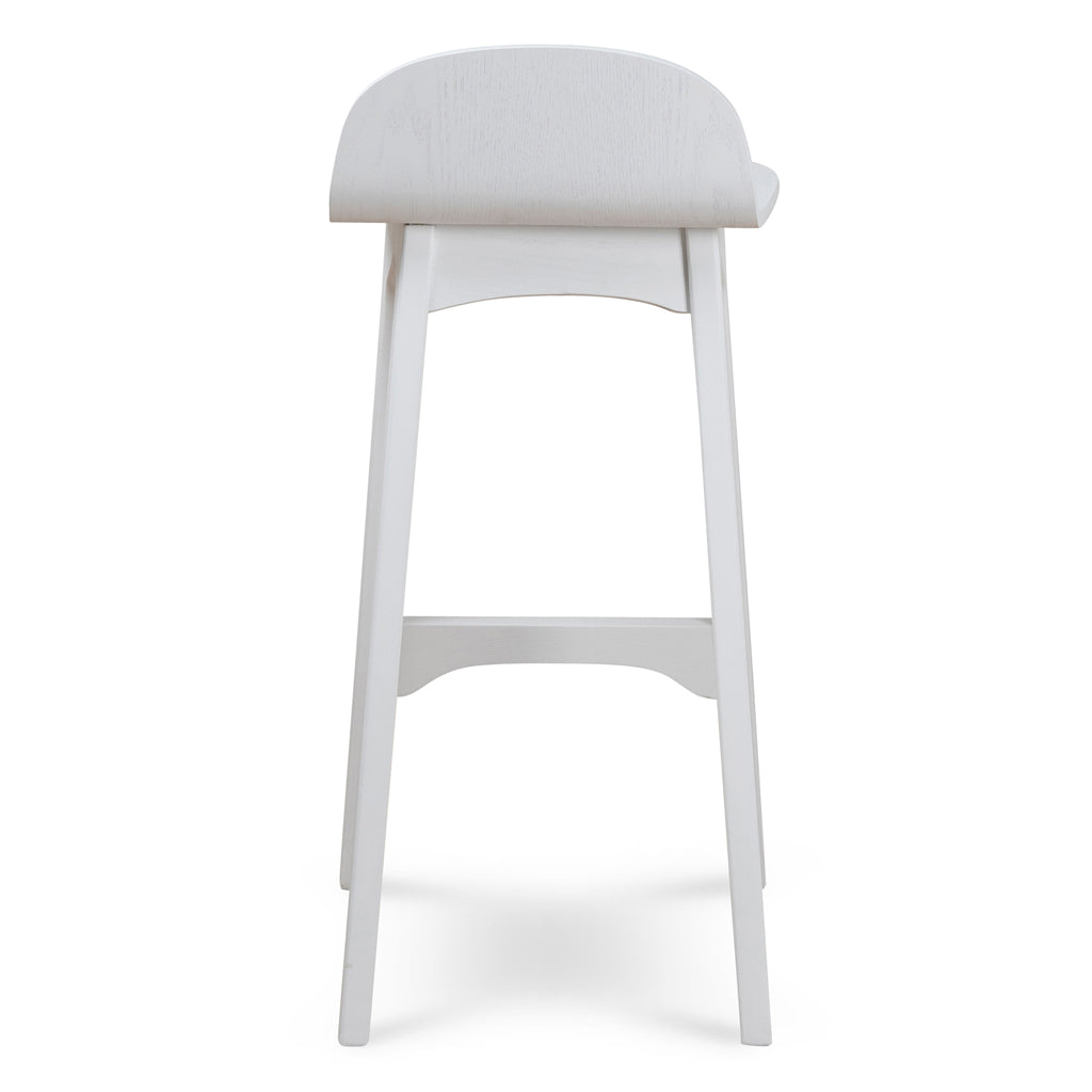 65cm Amalfi Bar Stool - Full White