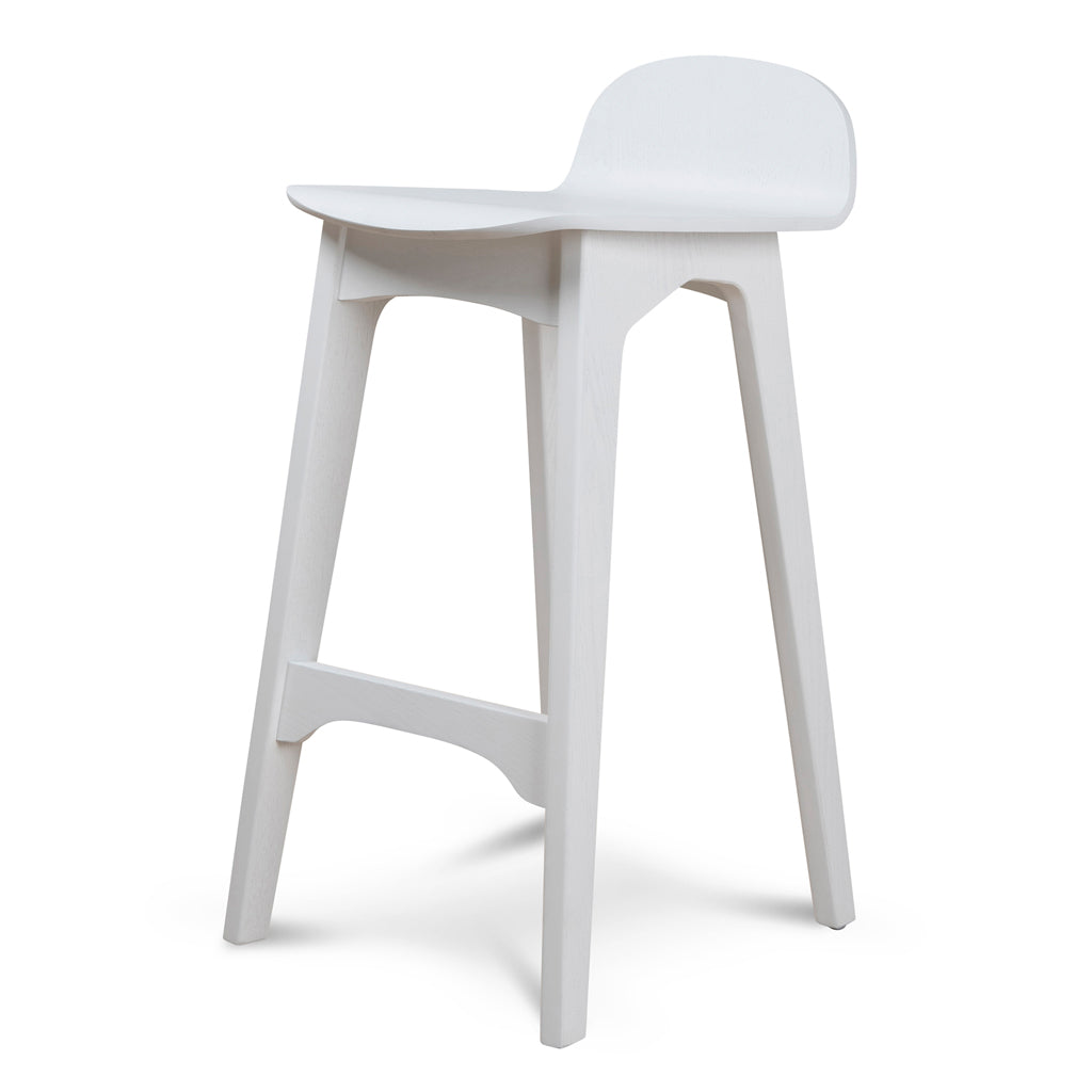 65cm Amalfi Bar Stool - Full White