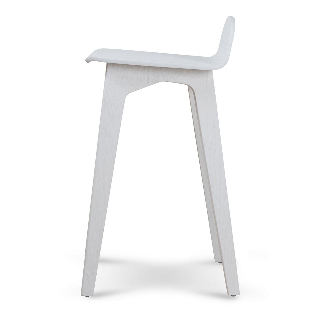 65cm Amalfi Bar Stool - Full White