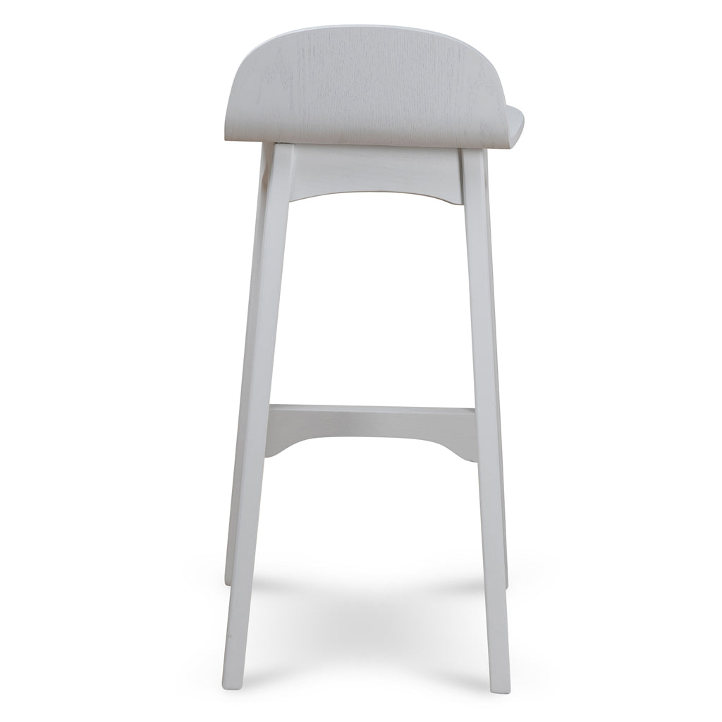 65cm Amalfi Bar Stool - Full White