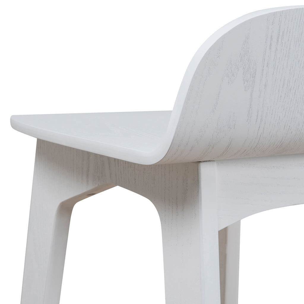 65cm Amalfi Bar Stool - Full White